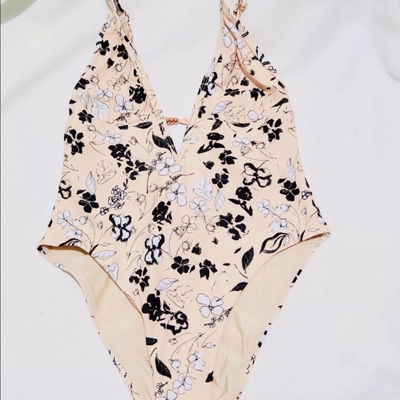 Somedays lovin one piece swimsuit bikini floral S - Picture 2 of 8